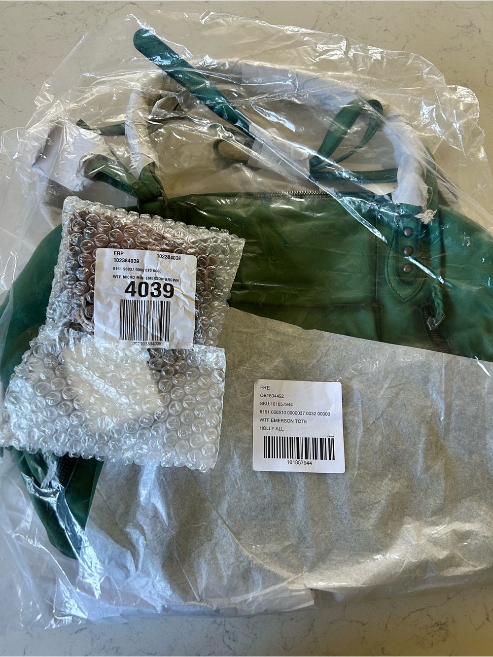 NWT We The Free Emerson Tote in Greenery With Charms and Scarves - Picture 2 of 16